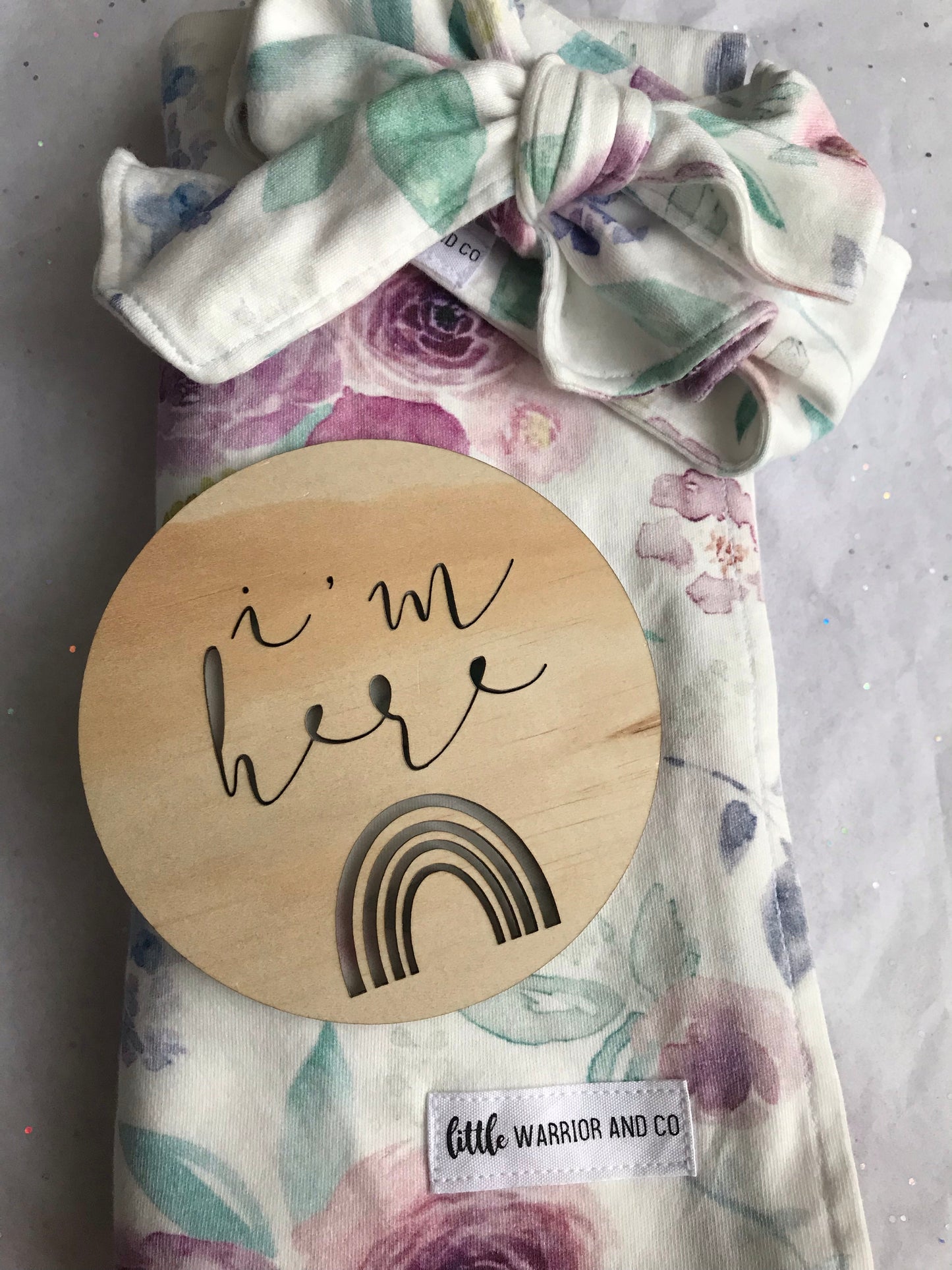LILY ROSE Organic Cotton Swaddle Blanket