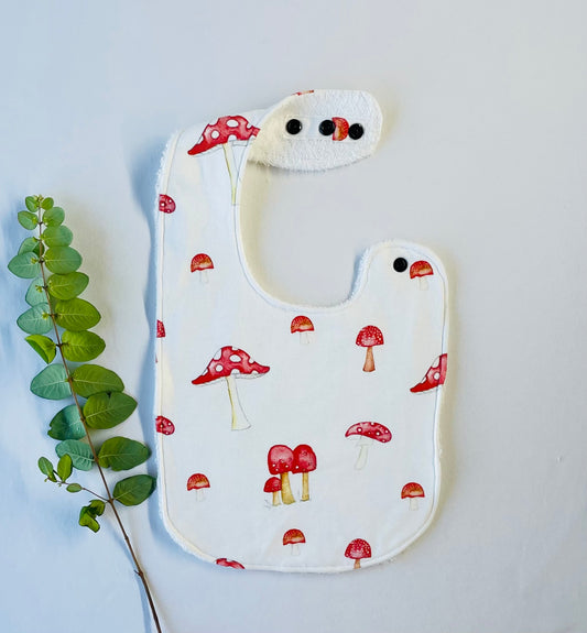 Into The Fairy Garden Organic Cotton Feeding Bib