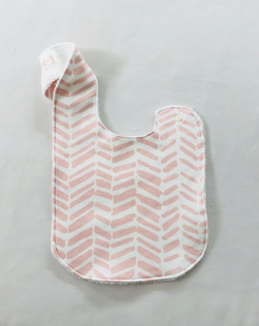 Pink Impressions Organic Cotton Feeding Bib