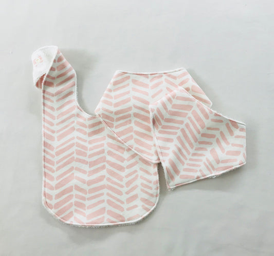 Pink Impressions Organic Cotton Slouch Bib